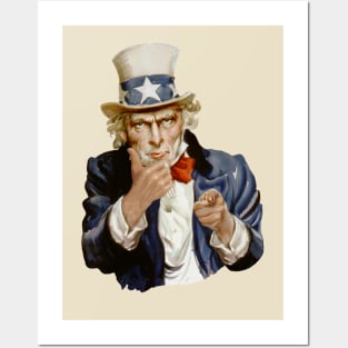 Uncle Sam giving thumbs up Posters and Art